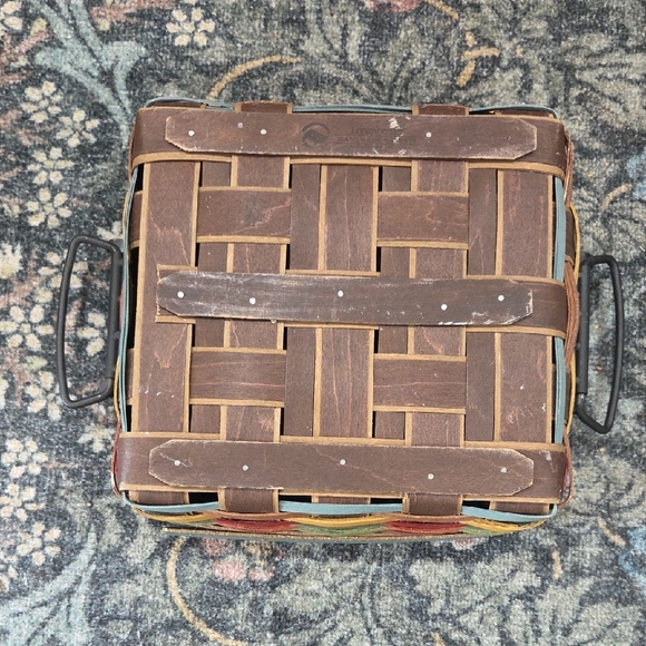 Longaberger Autumn Woven Basket with Handles - Picture 4 of 13